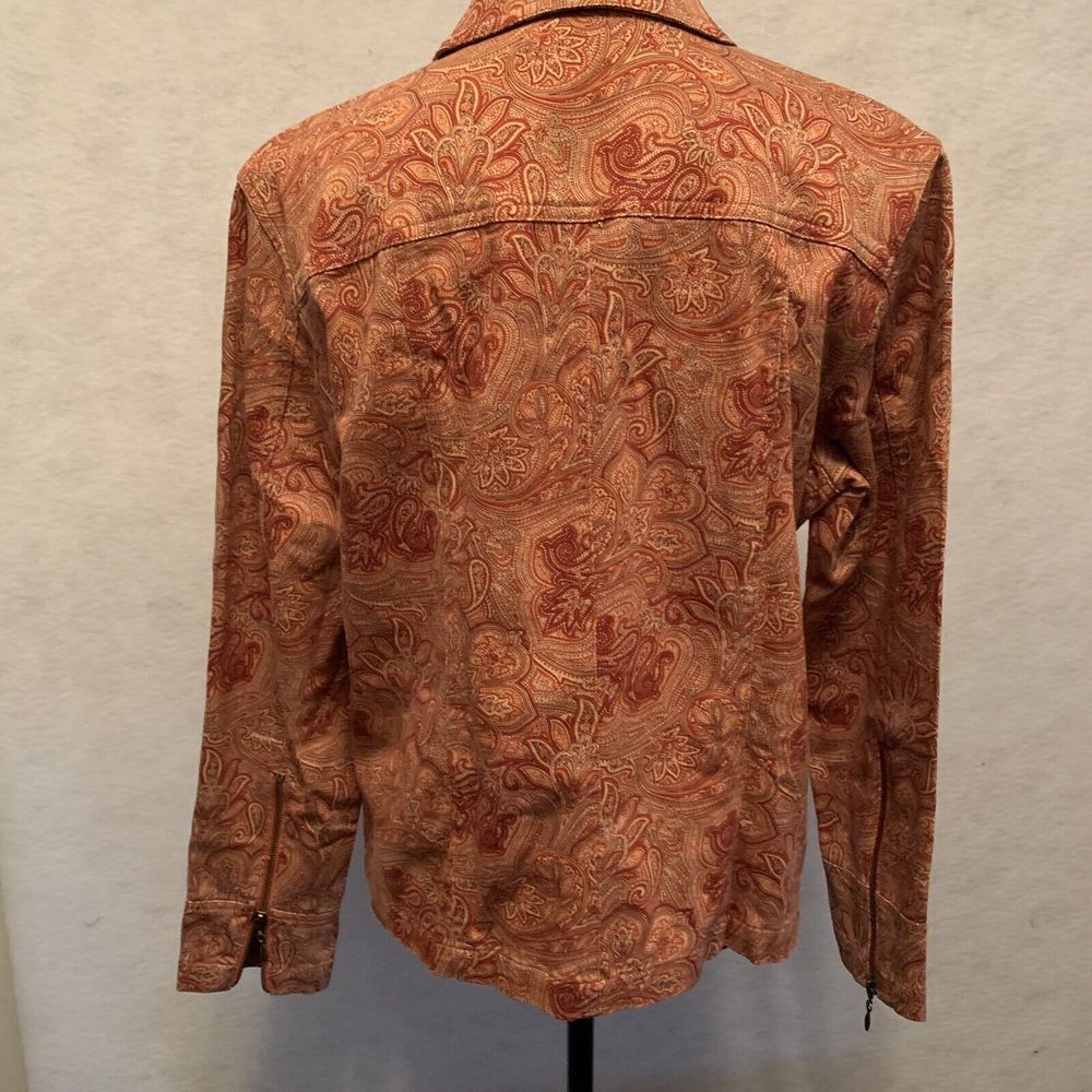 Stonebridge Shacket Womens Large Rust Orange Full… - image 4